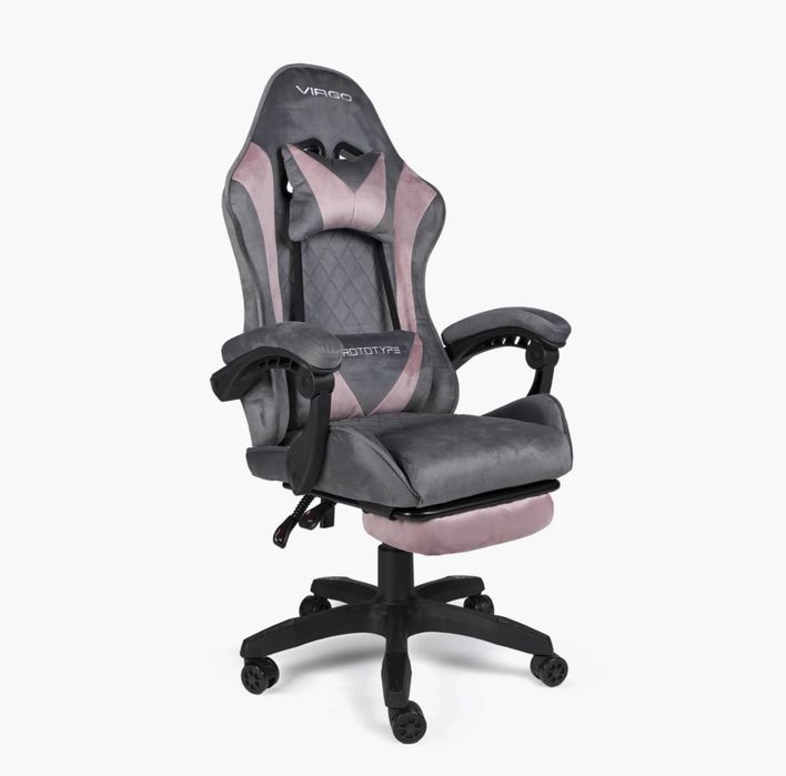 Геймерське крісло Virgo Prototype Pink Grey