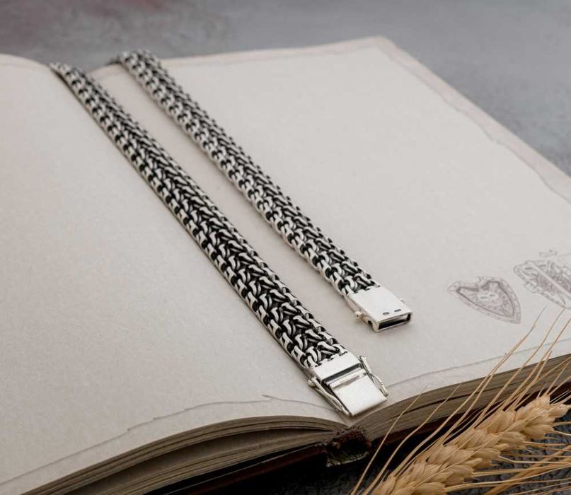 Срібний ланцюжок 120г "Козацький" чоловічий мужская серебряная цепочка