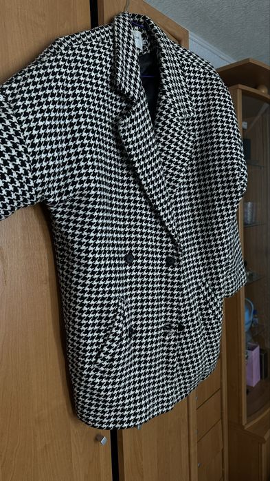 Пальто в гусячу лапку