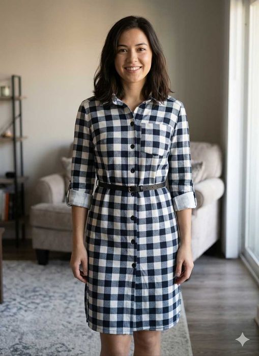 Сукня в клітинку