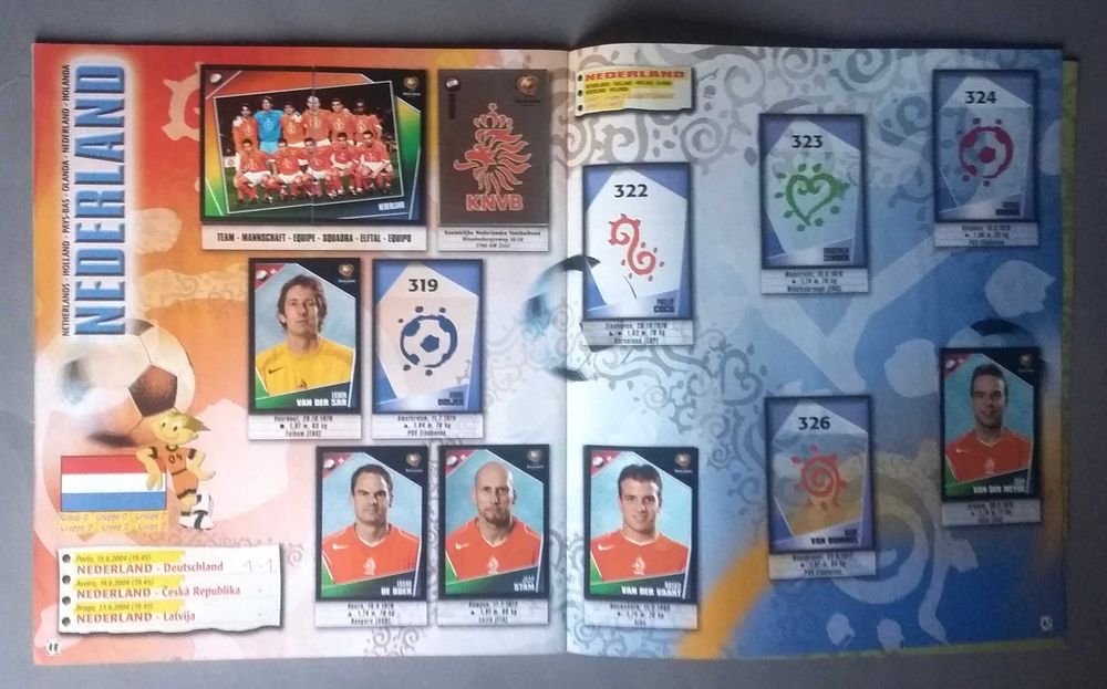 Caderneta de cromos Euro 2004