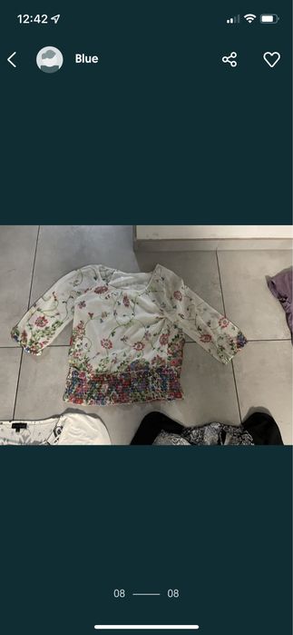 8 eleganckich wizytowych bluzek roz M/L  bluzka koszula + halka