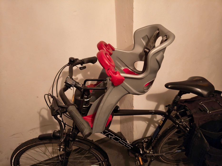 Fotelik rowerowy przedni Bellelli Freccia szary