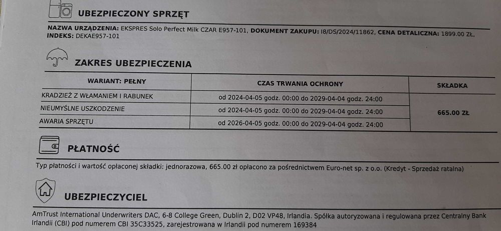 Ekspres Melitta automatyczny