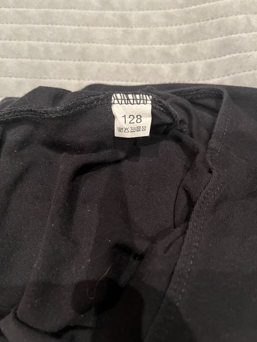 Czarne body bawełniane dziewczęce r.128