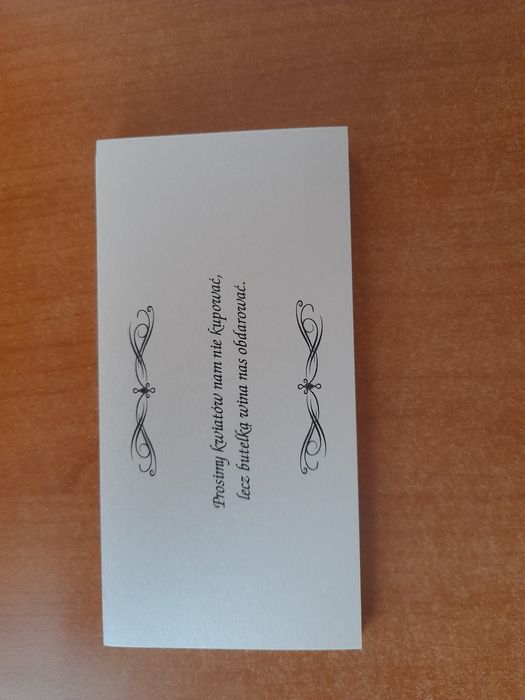 Dodatki do zaproszeń ślubnych