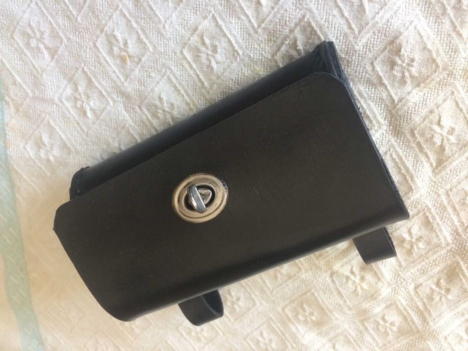 Bolsas couro para bicicleta antiga pasteleira