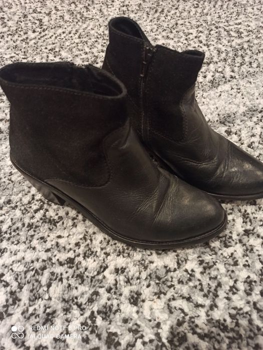 Botki skórzane 37