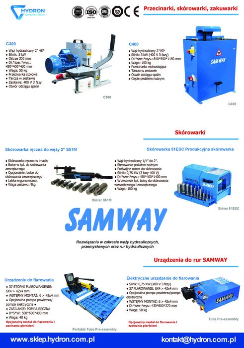 Znakowarka ręczna SAMWAY HP1 do grawerowania tulejek zaciskowych