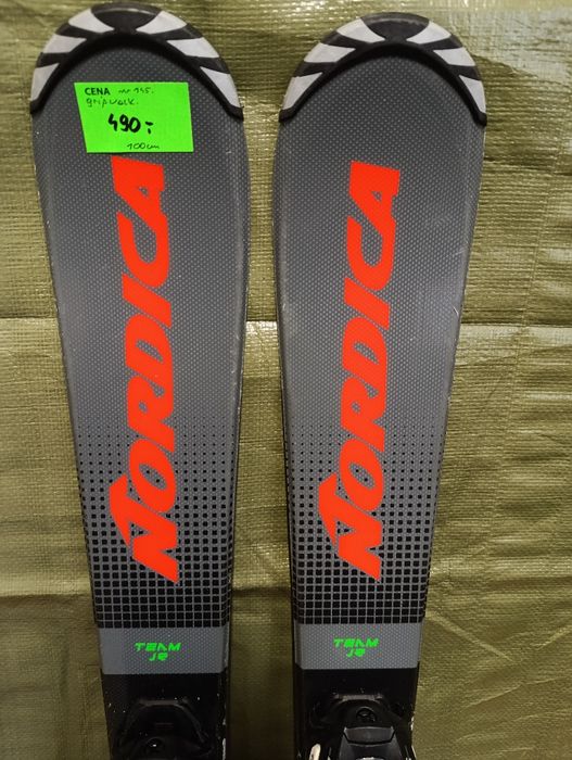 Nr 77 Narty zjazdowe dziecięce Nordica Team Jr 100 cm Gripwalk