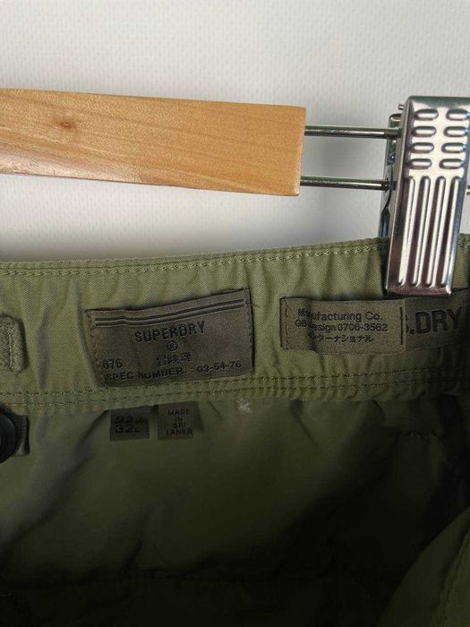 Superdry plain mid-rise cargo чоловічі хакі карго штани