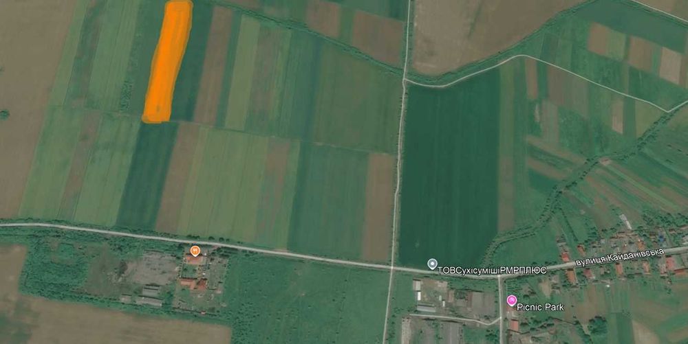 Земельна ділянка 1,26 га Мукачівський район