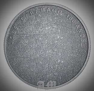 PORTUGAL - Moeda 7.50€ PRATA José Saramago 100 Anos - proof