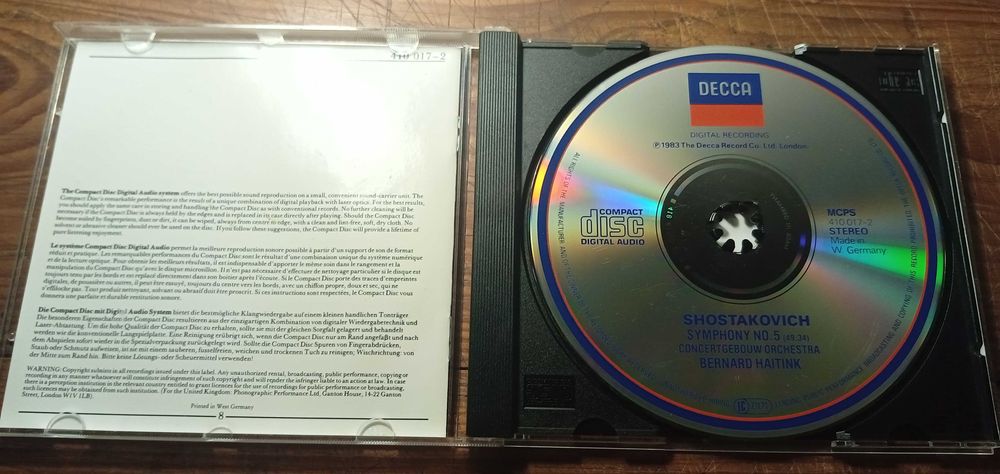 Shostakovich - Symphony 5 (Haitink, Concertgebouw) Decca CD