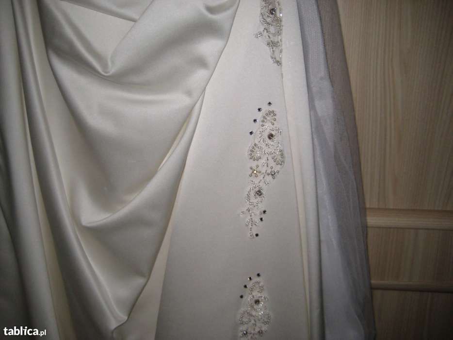 SUKNIA slubna ecru idealny stan