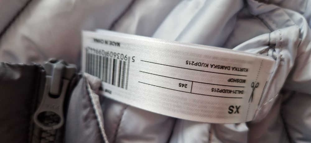 Kurtka pikowana długa płaszcz przejściowa 4F