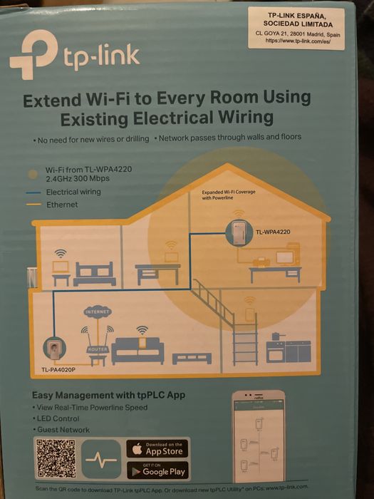 Power Lines 500Mbps c/ Acess Point Wireless N 500Mbps - TP-LINK