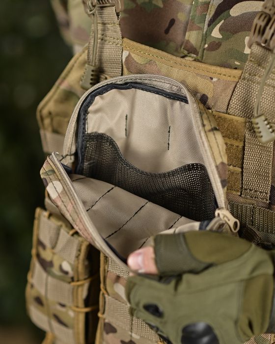 Плитоноска мультикам в соборі з підсумками та напашником швидкий скид 4 точки скиду  для плит 25/30  кордура 900d