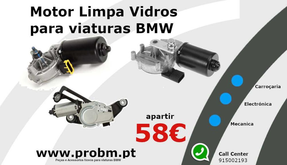 Motor Limpa Vidros NOVO p/BMW