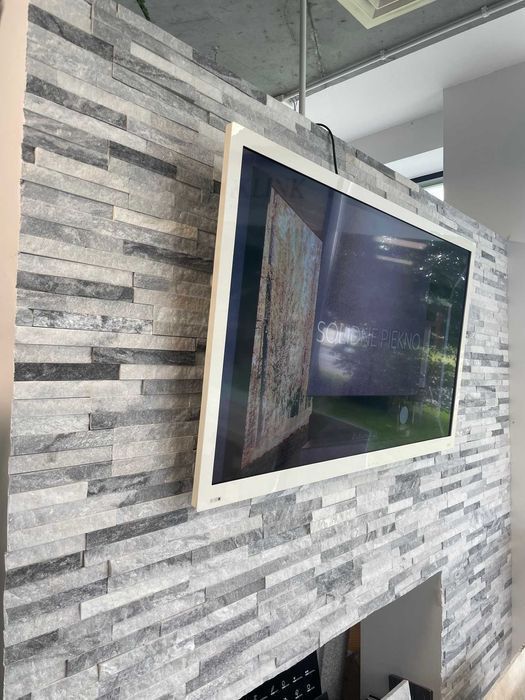 Płytki Kamień Panel ścienny Kwarcyt Cloud cloudy Grey 36x10x0,8-1,3cm