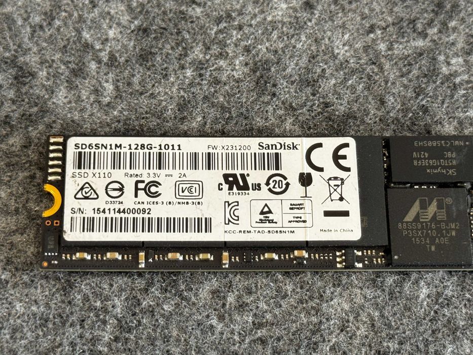 SSD диск M.2 128GB SanDisk X110 SATA III (MLC пам'ять)