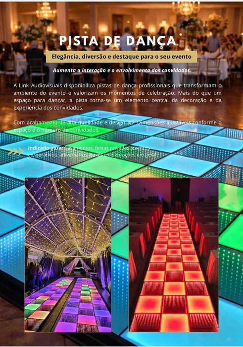 Aluguer de  pista de dança formato 3D - FESTA
