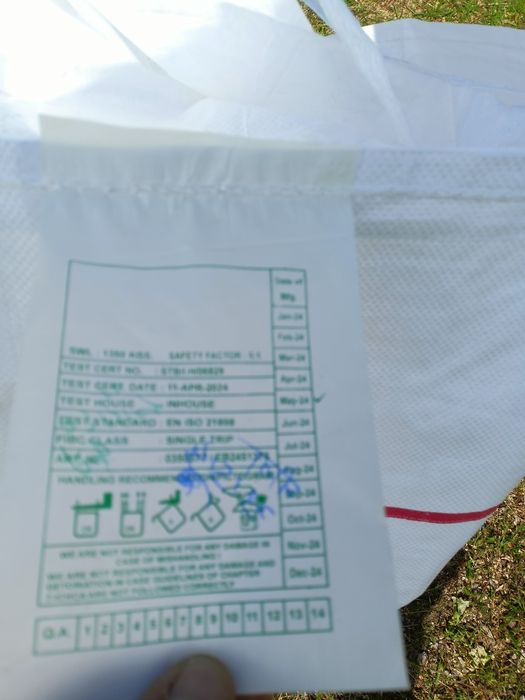 Big Bag, supermocny 1350 kg , 4 uchwyty 3 szt