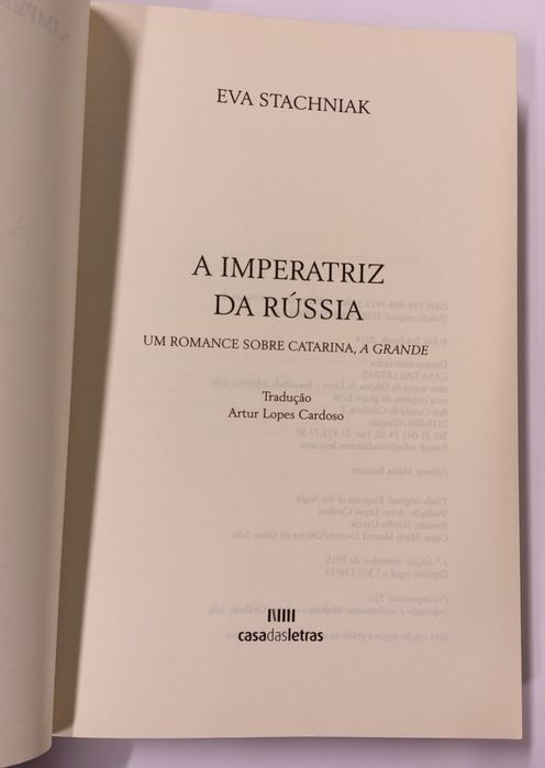 A Imperatriz da Rússia, de Eva Stachniak