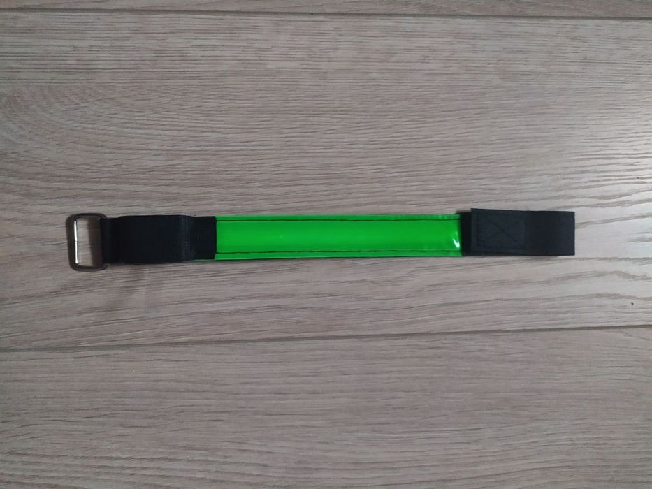 Світлодіодний LED браслет Lesko Green на руку для бігу/вело спорту