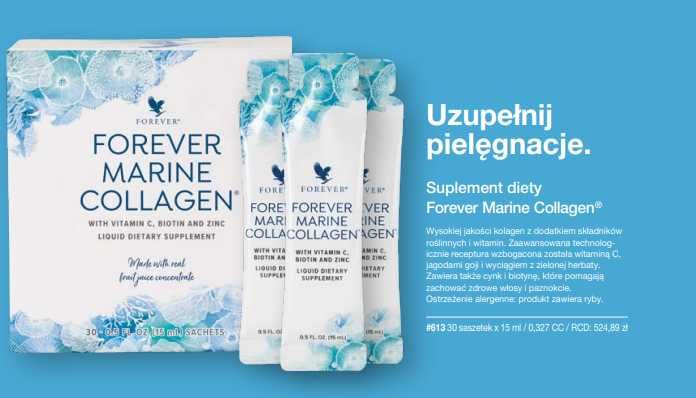Forever Marine Collagen – płynny kolagen morski 30 saszetek