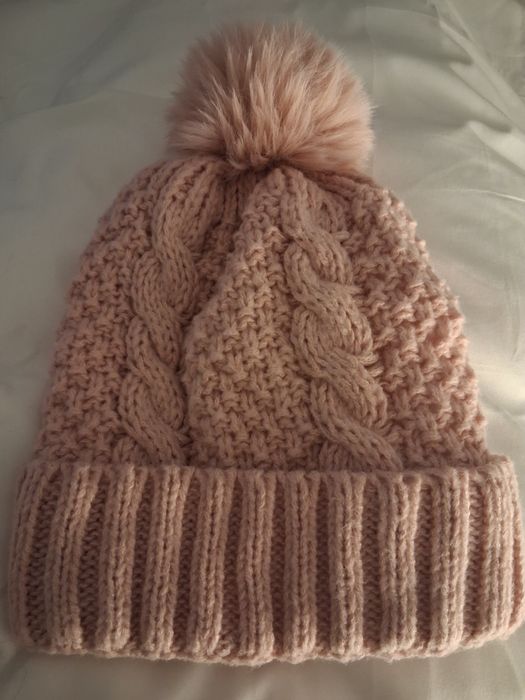 Touca rosa apeluciada