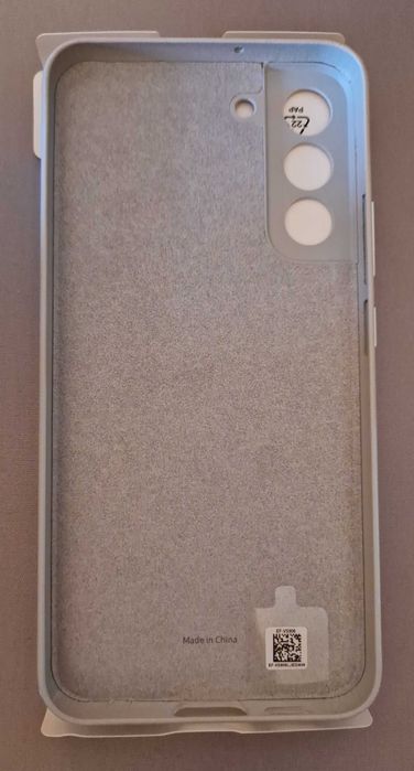 Capa original Samsung S22+ Cinza Leather Cover