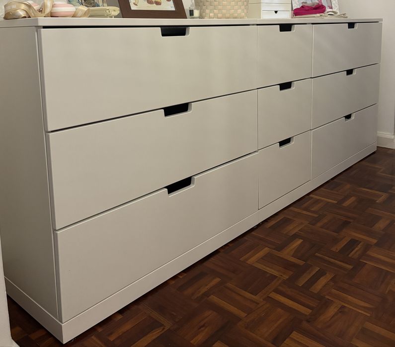 Cómodas NORDLI IKEA Brancas – Conjunto Modular 160cm