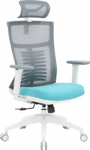 Офісне крісло OfficePro Balance White/Dark Gray/Blue