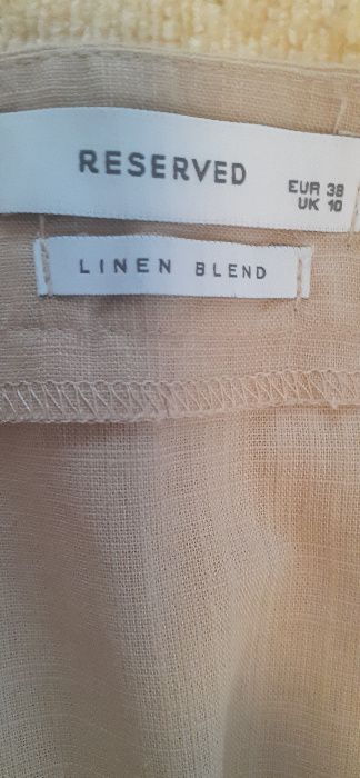 spódnica bawełna z lnem Reserved jak nowa 38