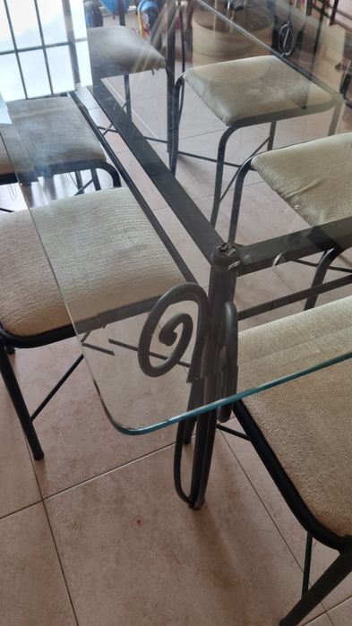 Mesa jantar + 6 cadeiras