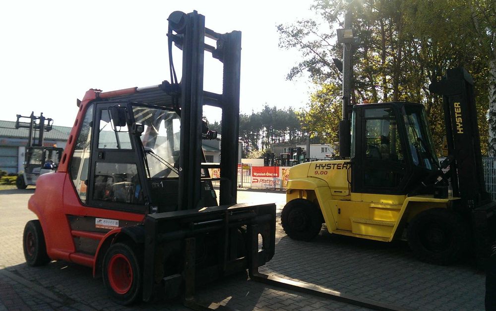 Wynajem wózka widłowego 8T (Linde H80-900), rozładunek maszyn