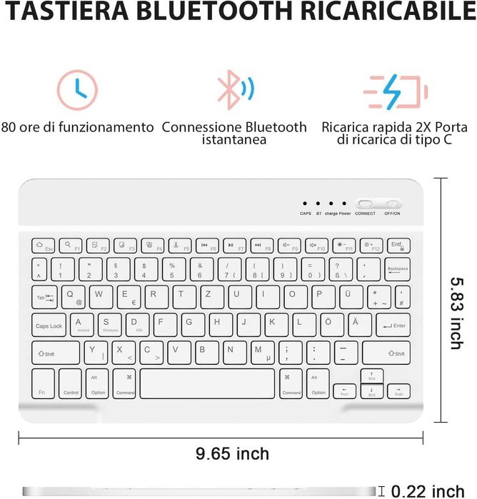 KBCASE Etui na klawiaturę do Samsung Galaxy Tab S8 Ultra