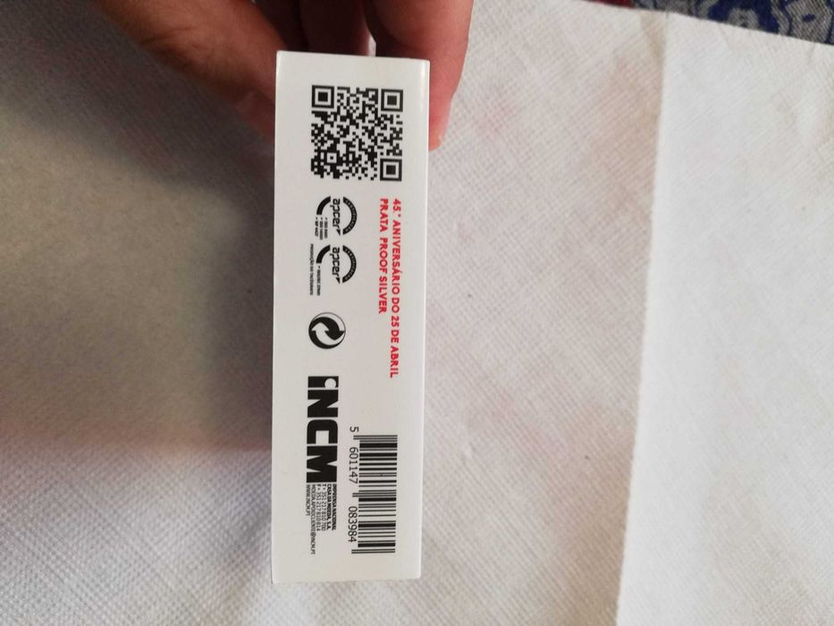 Moeda Prata Proof 45.° Aniversário Do 25 De Abril