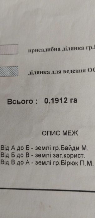 Продам земельну ділянку в селищі Голоби.вул.Вокзальна .Ковельський район.Волинська область..
