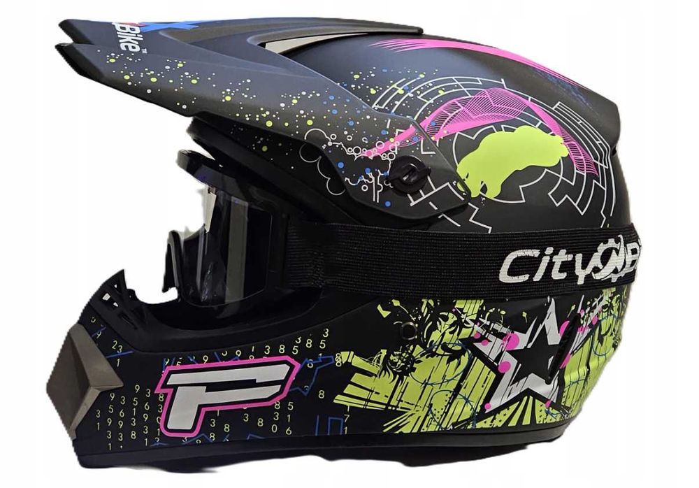 KASK Cross ATV Quad Enduro hulajnoga + Gogle wszystkie rozmiary