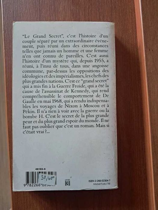Livro de bolso em frances - Barjavel - Le grand secret