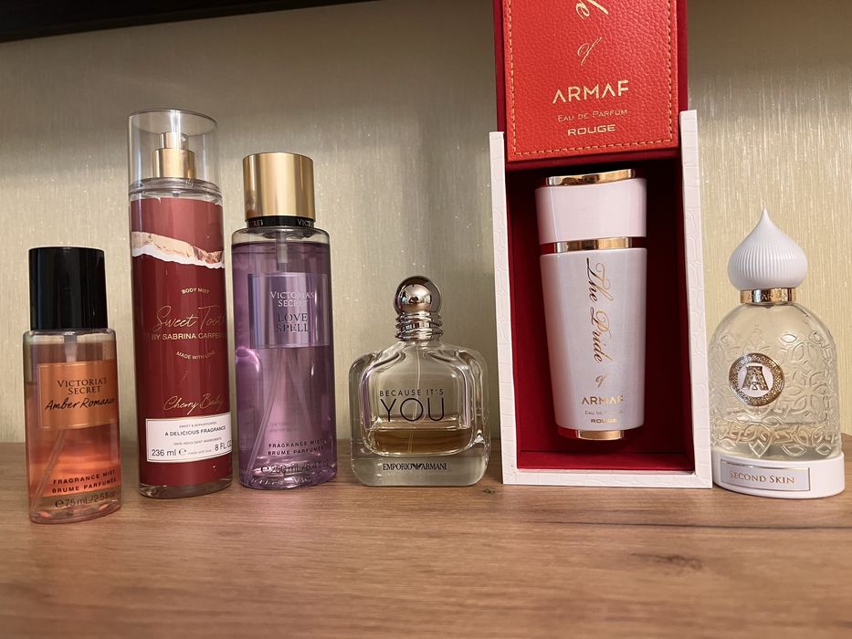 VS, Armani, Attar, Dolce&Gabbana, Lattafa Pride, ТВ Tous