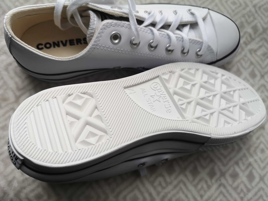 Converse All Star, skóra naturalna, roz.41 Nowe jak Ecco