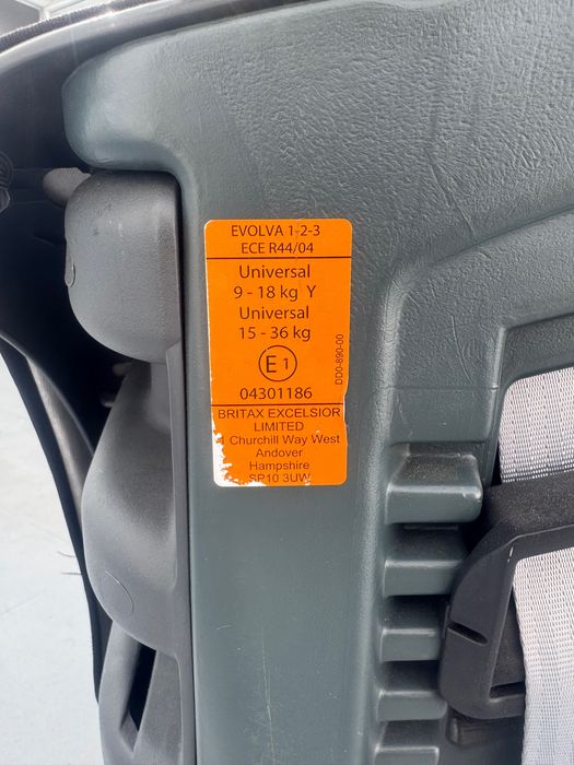 Cadeira auto Evolva Britax grupo 123