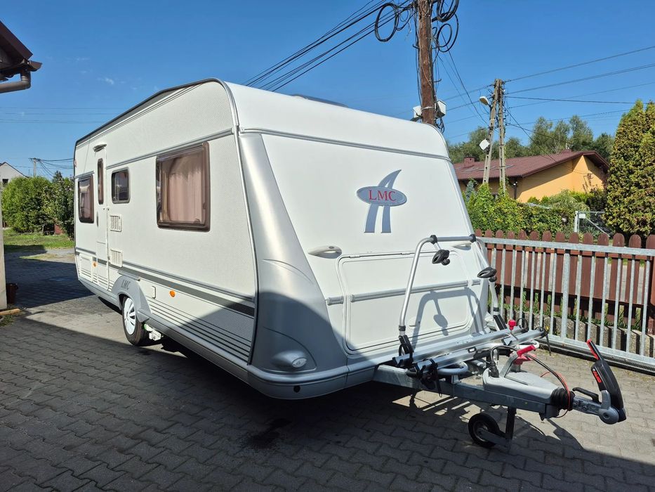 LMC Caravan 551  Przyczepa kempingowa LMC Dominant 550 Klima, Mover, bagażnik na rowery