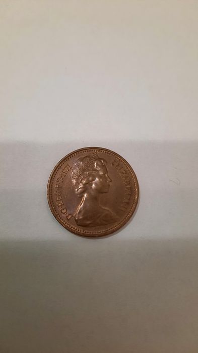 Moneta kolekcjonerska New penny z 1971r.