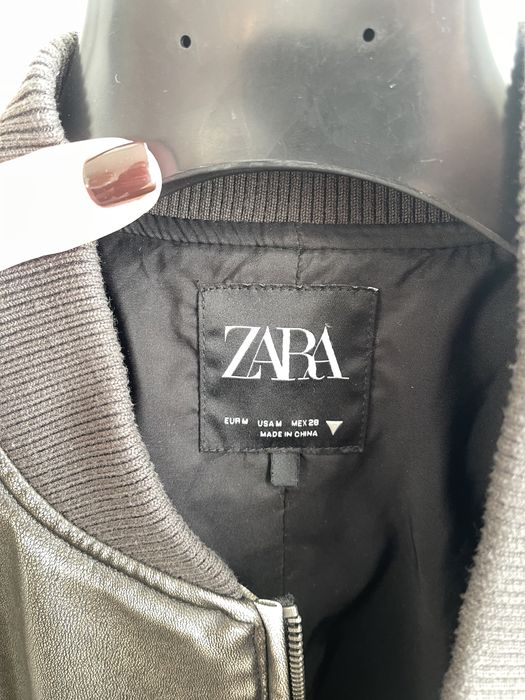 Куртка бомбер з єкошкріри Zara в ідеальному стані