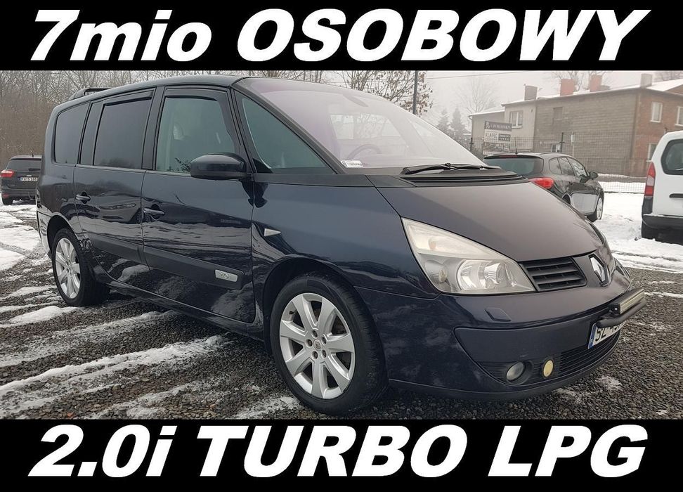 Renault Grand Espace 2.0 TURBO 170KM GAZ LPG 7 Osób Hak ZADBANY Zarejestrowany