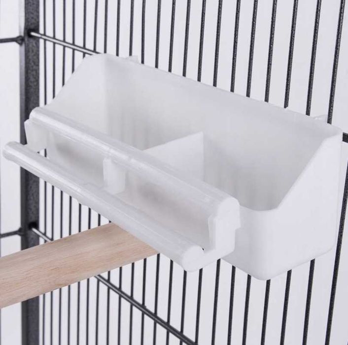 NOWA Duża Woliera dla ptaków klatka dla papug 4 drążki poidełko